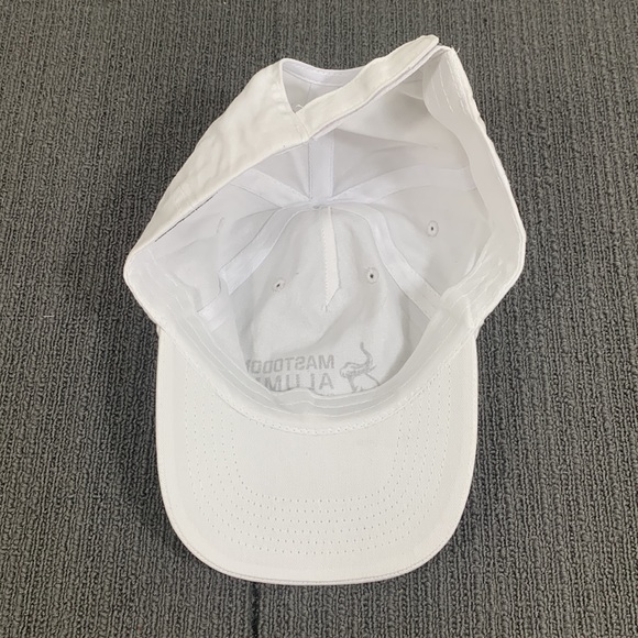 Mastodon Alumni Community Baseball Hat Unisex OSFA White Strapback Hit Wear - Picture 10 of 14